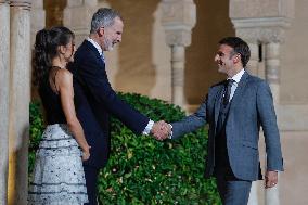 Royals Host An Official Diner At The Alhambra - Granada