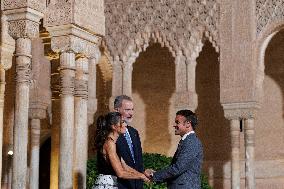 Royals Host An Official Diner At The Alhambra - Granada