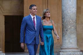 Royals Host An Official Diner At The Alhambra - Granada