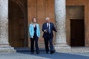 Royals Host An Official Diner At The Alhambra - Granada