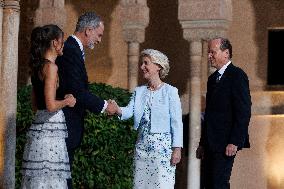 Royals Host An Official Diner At The Alhambra - Granada