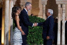 Royals Host An Official Diner At The Alhambra - Granada