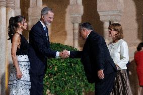 Royals Host An Official Diner At The Alhambra - Granada