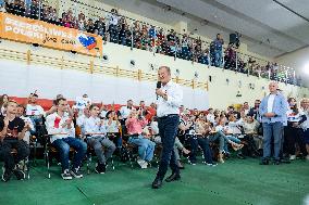 Donald Tusk Holds A Campaign Rally - Poland
