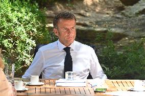 Emmanuel Macron Portrait - Bregancon