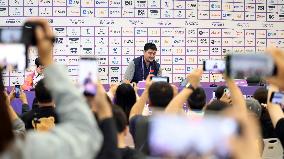 (SP)CHINA-HANGZHOU-ASIAN GAMES-BASKETBALL-PRESS CONFERENCE(CN)