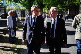 Funeral Of French Journalist Jean-Pierre Elkabbach - Paris