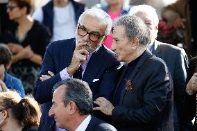 Funeral Of French Journalist Jean-Pierre Elkabbach - Paris