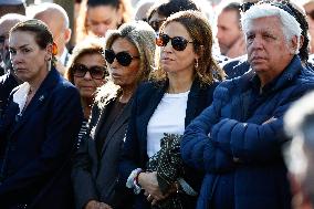 Funeral Of French Journalist Jean-Pierre Elkabbach - Paris