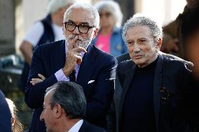 Funeral Of French Journalist Jean-Pierre Elkabbach - Paris