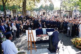 Funeral Of French Journalist Jean-Pierre Elkabbach - Paris