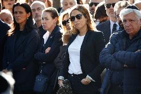 Funeral Of French Journalist Jean-Pierre Elkabbach - Paris