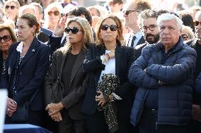 Funeral Of French Journalist Jean-Pierre Elkabbach - Paris