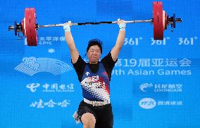 (SP)CHINA-HANGZHOU-ASIAN GAMES-WEIGHTLIFTING(CN)