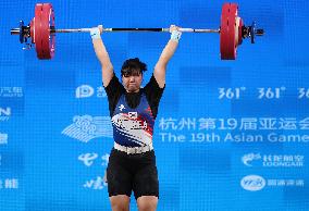 (SP)CHINA-HANGZHOU-ASIAN GAMES-WEIGHTLIFTING(CN)