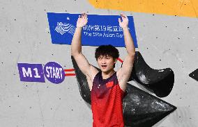 (SP)CHINA-SHAOXING-ASIAN GAMES-SPORT CLIMBING(CN)