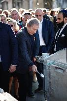 Funeral Of French Journalist Jean-Pierre Elkabbach - Paris