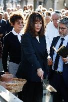 Funeral Of French Journalist Jean-Pierre Elkabbach - Paris