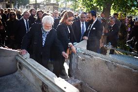 Funeral Of French Journalist Jean-Pierre Elkabbach - Paris