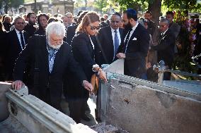 Funeral Of French Journalist Jean-Pierre Elkabbach - Paris