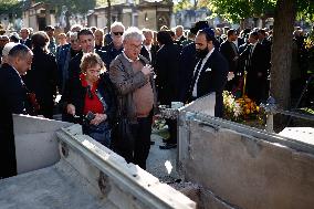Funeral Of French Journalist Jean-Pierre Elkabbach - Paris