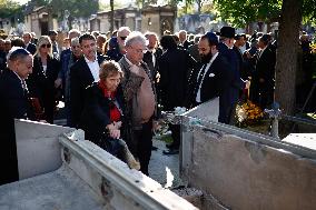 Funeral Of French Journalist Jean-Pierre Elkabbach - Paris