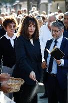 Funeral Of French Journalist Jean-Pierre Elkabbach - Paris