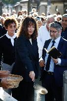 Funeral Of French Journalist Jean-Pierre Elkabbach - Paris