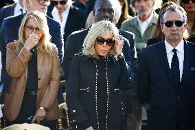 Funeral Of French Journalist Jean-Pierre Elkabbach - Paris