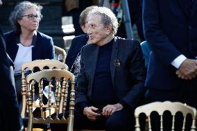 Funeral of French Journalist Jean-Pierre Elkabbach - Paris