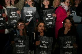 Protest 'We Have Already Been Quiet' In Krakow