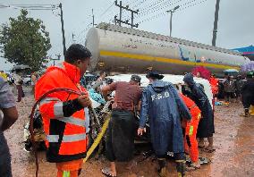 MYANMAR-YANGON-ROAD ACCIDENT