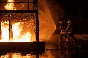 SOUTH AFRICA-JOHANNESBURG-FIREFIGHTERS-TRAINING