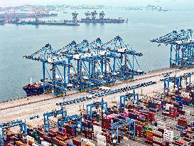 Qingdao Port in Shandong