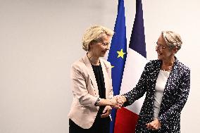 Elisabeth Borne And Ursula Von Der Leyen Meeting - Bordeaux