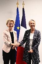 Elisabeth Borne And Ursula Von Der Leyen Meeting - Bordeaux
