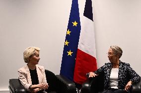 Elisabeth Borne And Ursula Von Der Leyen Meeting - Bordeaux