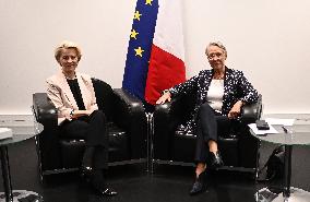 Elisabeth Borne And Ursula Von Der Leyen Meeting - Bordeaux