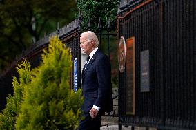 Joe Biden attends a church service - Washington