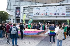 Protest Against Franklin Graham Festival In Essen