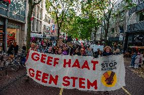 'Treat Migration As A Human Right' Demonstration Held In Nijmegen.