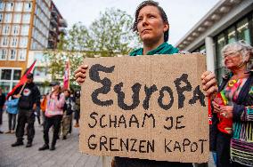 'Treat Migration As A Human Right' Demonstration Held In Nijmegen.