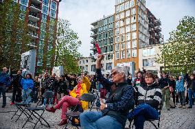 'Treat Migration As A Human Right' Demonstration Held In Nijmegen.