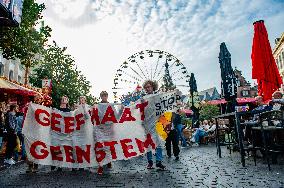 'Treat Migration As A Human Right' Demonstration Held In Nijmegen.