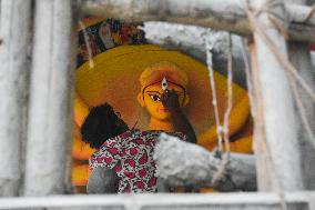 Durga Puja Preparations in Kolkata