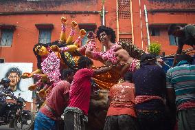 Durga Puja Preparations in Kolkata