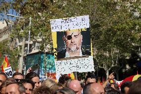 Demonstration against the amnesty and the right to self-determination in Barcelona