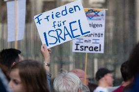 Protest For Solidariate With Israel In Cologne