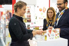 Julia Komp Visits Tunisia Food Stalls During The ANUGA Food Fair