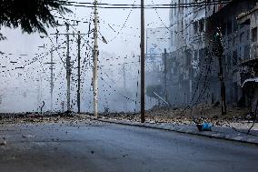 Aftermath Of Israeli Air Strikes In Gaza